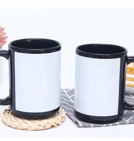 15oz Black And White  Coffee Ceramic Mugs